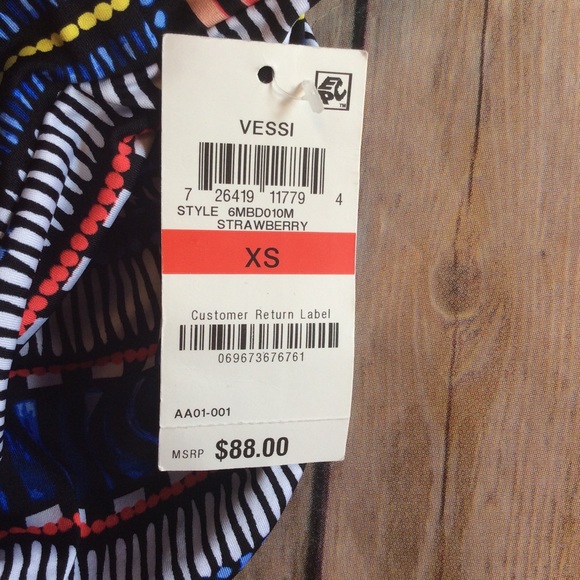 Bar III XS Maillot Vessi Tribal Print Monokini - Picture 12 of 12